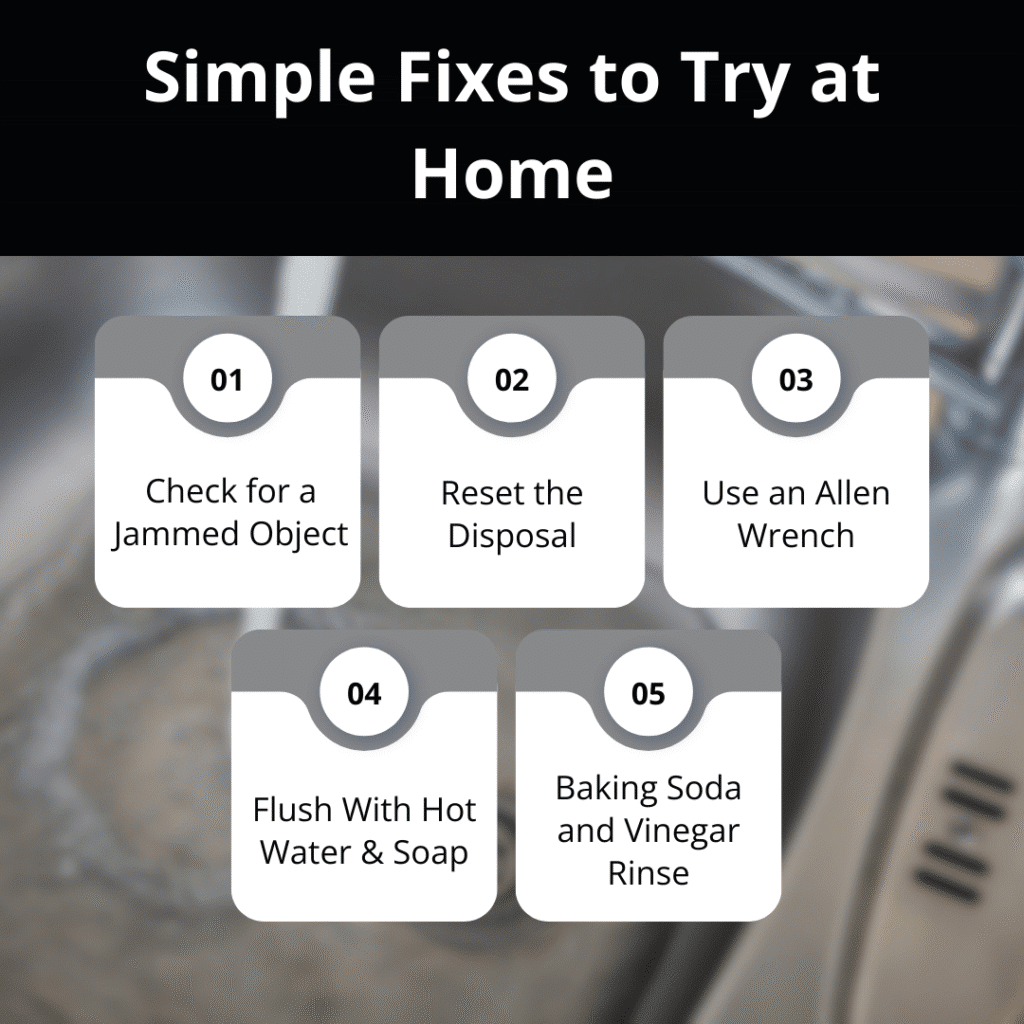simple fixes to try at home for garbage disposal