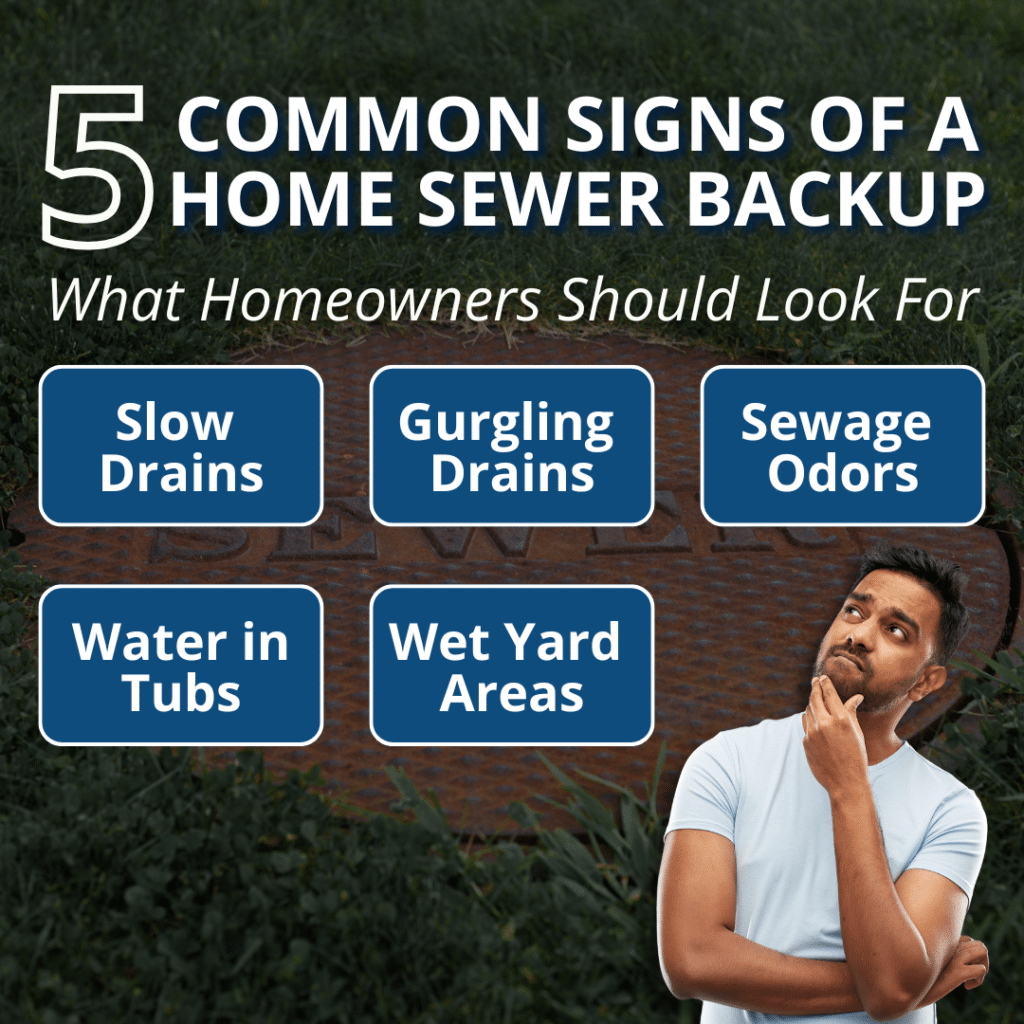 common signs of a home sewer backup