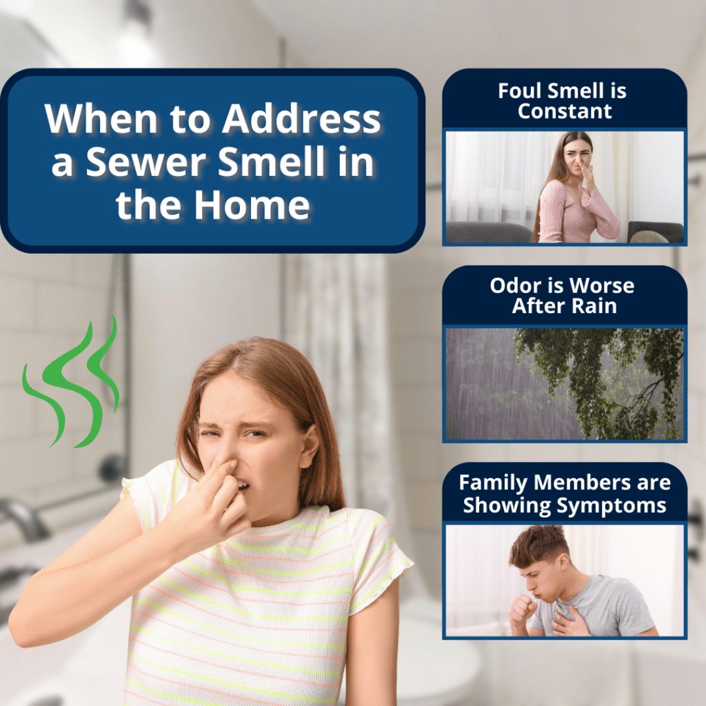 when to address a sewer smell in the home
